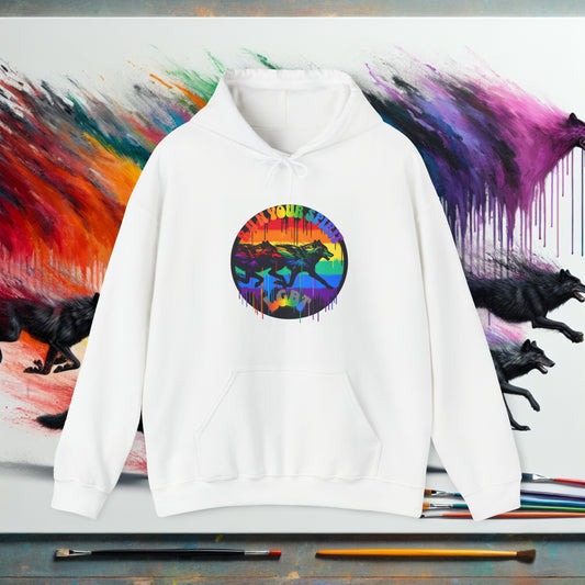 RUN YOUR SPIRIT LGBT Unisex Heavy Blend™ Hooded Sweatshirt